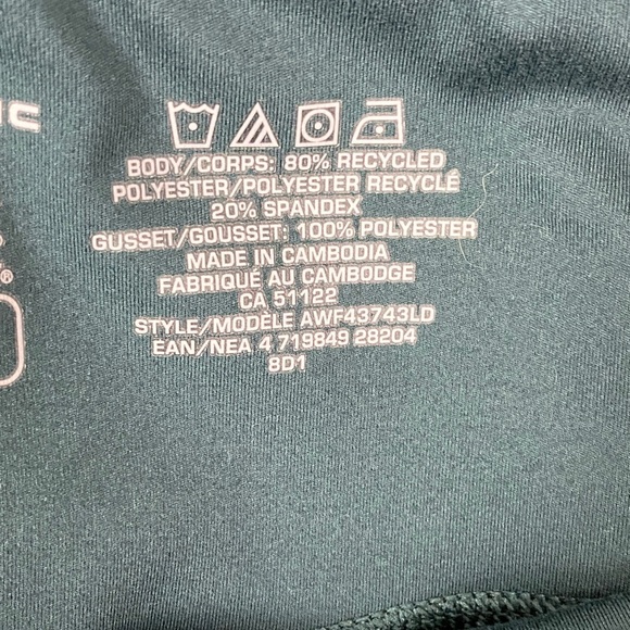 LOT of 3 Athletic Works Capri Leggings Size Medium Blue Green - Picture 10 of 15